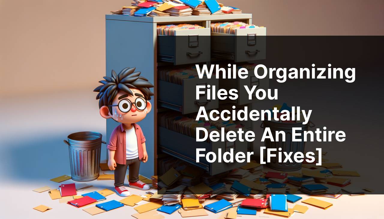 While Organizing Files You Accidentally Delete an Entire Folder [Fixes]
